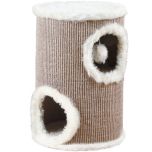 Sovkoja med klösväggar och lurvig plysch