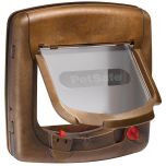 Brun kattlucka med 4-vägs magnetlåsning