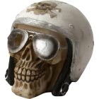 Dekoration Dödskalle Biker 14 cm