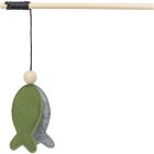 Kattvippa Fisk Trä/Filt 48cm