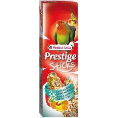 Versele-Laga. Prestige Sticks Exotisk Parakit 2p. Ugnsbakade pinnar med ananas och mango.