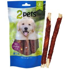 2Pets. Tuggpinnar Anka 17cm. Vita tuggpinnar med anka.