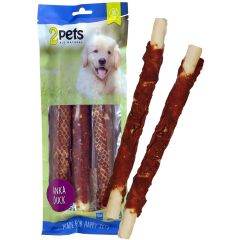 2Pets. Tuggpinnar Anka 28cm. Vita tuggpinnar med anka.