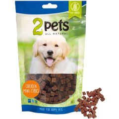 2Pets. Hundgodis MiniCubes Kyckling. Små belöningsbitar med kyckling .
