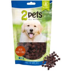 2Pets. Hundgodis MiniCubes Hjort. Små belöningsbitar med hjort .