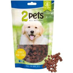 2Pets. Hundgodis MiniCubes Struts. Små belöningsbitar med struts .
