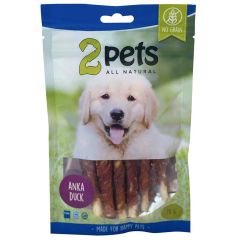 2Pets. Tuggpinnar Anka 12cm 6-pack. Vita tuggpinnar med anka.