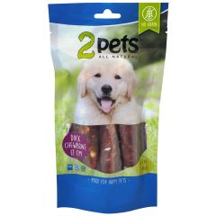 2Pets. Tuggpinnar Anka 17cm 3-pack. Vita tuggpinnar med anka.