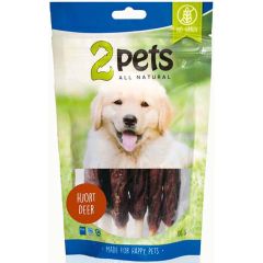 2Pets. Tuggpinnar Hjort 12cm/12-p. Vita tuggpinnar med hjort.