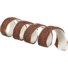 Trixie. Denta Fun Tuggspiral Oxkött 12cm. Tuggspiral råhud och nötkött.