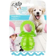 All For Paws. Little Buddy Puppyfier Grön S. Söt och tuggvänlig och leksak för små hundar och valpar.