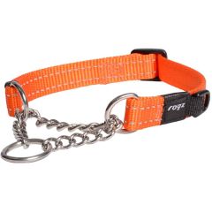 Rogz. Rogz Halvstryp Utility Orange. Robust halsband med kedja för ökad säkerhet och kontroll.
