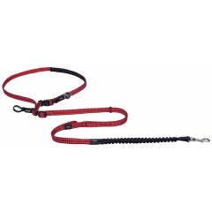 Rogz. Rogz Utility Handsfree Röd. Stötdämpande band som minskar belastning under promenad.