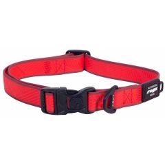 Rogz. Rogz Amphibian Halsband Röd. Ultratåligt hundhalsband med rundade kanter och texturerat grepp.