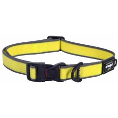 Rogz. Rogz Amphibian Halsband Gul. Ultratåligt hundhalsband med rundade kanter och texturerat grepp.