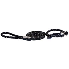 Rogz. Rogz Retrieverkoppel Svart M. Halsband och koppel i ett för snabb och enkel användning.