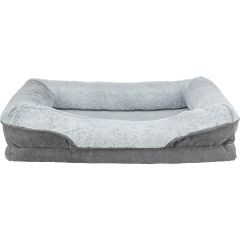 Trixie. Vital Bädd Lino Grå/Ljusgrå. Ortopedisk bädd för maximal sovkomfort.