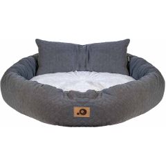 Ozami Bädd Rund Nova 46cm S. Stilren bädd med ribbat tyg.