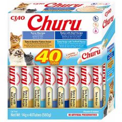 Churu. Churu Tuna Variety 40-pack. Megapack med Churu godispuré.
