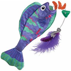 Kong Cat Wrangler Angler Fish. Fisk med fjäder agn och fiskben. 