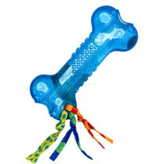 Petstages Hundleksak Orka Bone S. Gummiben i hållbart material.
