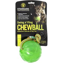 Starmark Swing N Fling Chew Ball M. Flytande och hållbar kastboll. 