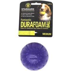 Starmark DuraFoam Ball Lila M. Flytande mjukboll för apportlek i vatten.