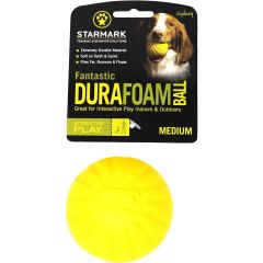 Starmark DuraFoam Ball Gul M. Flytande mjukboll för apportlek i vatten. 