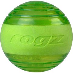 Rogz Squeekz Fetch Ball Grön. Studsboll med pip för aktiv lek. 