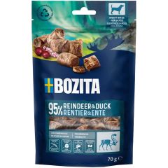 Bozita Meaty Bites Reindeer & Duck. Premium hundgodis med Ren & Anka. 