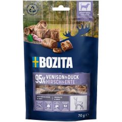 Bozita Meaty Bites Venison & Duck. Premium hundgodis med Hjort & Anka. 