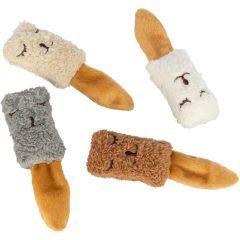 Trixie. Leksak Sleeping Face 17 cm. Söt plyschleksak med kattmynta.