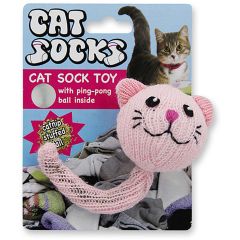 Pawise. Kattleksak Cat Socks. Kattsocka med boll och kattmynta. 