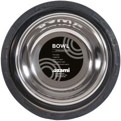 Ozami. Hundskål Rostfri Non-Tip. Halkfri skål för mat och vatten. 