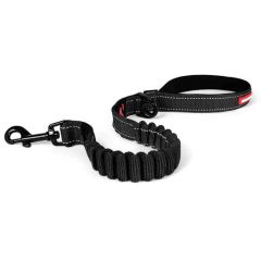 Ezydog Koppel Zero Shock Svart. Stötdämpande citykoppel med reflex. 