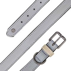 Sötnos Reflexhalsband Grå. Helreflekterande hundhalsband. 