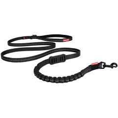 EzyDog Koppel Zero Shock Lite Svart 120. Lätt, stötdämpande koppel för små hundar.