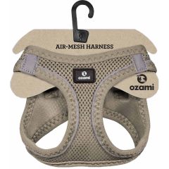 Ozami. Sele Air-Mesh Beige 3XS. Mjuk och luftig sele i mesh-tyg.