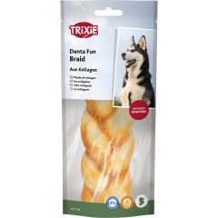 Trixie. Kollagen Tuggfläta Kyckling. Hundtugg utan råhud, av naturlig och proteinrik kollagen.