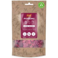 Vitapol Powerki Forest Treasures. Naturligt snacks av frystorkade bär. 