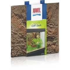 Juwel Aquarium. Bakgrund Background Cliff Dark. Akvariebakgrund med realistisk 3D-effekt.