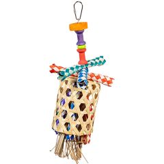 Ozami. Fågelleksak Bambu Pixie. Fågelleksak med bambu och träklossar.