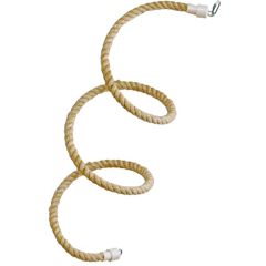 Flamingo. Fågelrep Spiral Twister. Kraftigt fågelrep av naturligt sisal. 