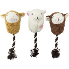 Pawise. Hundleksak Lama Rep. Leksak med rep och mjuk plysch. 