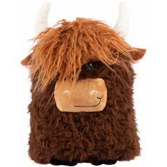 Kong. Comfort Jumbo Highland Cow. Plyschleksak med 3 pip och prassel. 