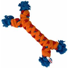 Kong Rope Rally Bone. Repleksak i benform med mjuk fleece. 