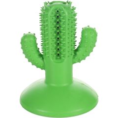 Flamingo. Leksak Dental Toy Cactus Green. Tandrengörande hundleksak med sugkopp. 
