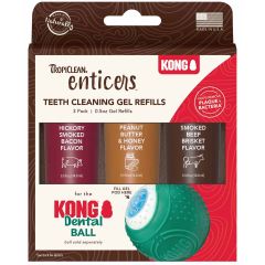 Tropiclean. Teeth Cleaning Gel Refills 3p. Tandgel i 3 smaker till Kong Dental Ball. 