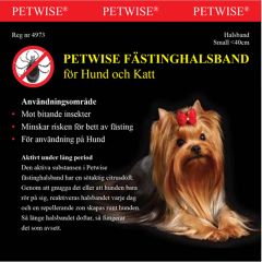 Petwise Fästinghalsband Hund S. Halsband mot fästingar med citrusdoft. 