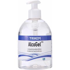 Trikem AlcoGel 85%. Alcogel 85% med pump och glycerin.